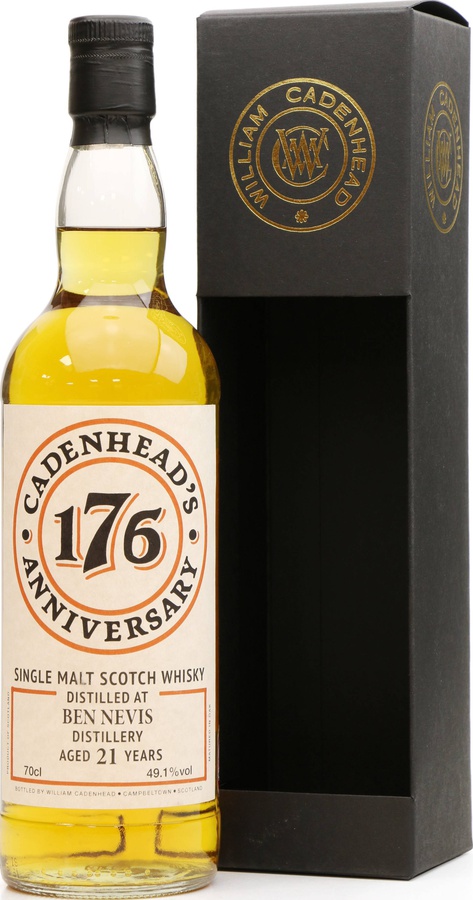 Ben Nevis 1996 CA Cadenhead's 176th Anniversary Bourbon Hogshead 49.1% 700ml