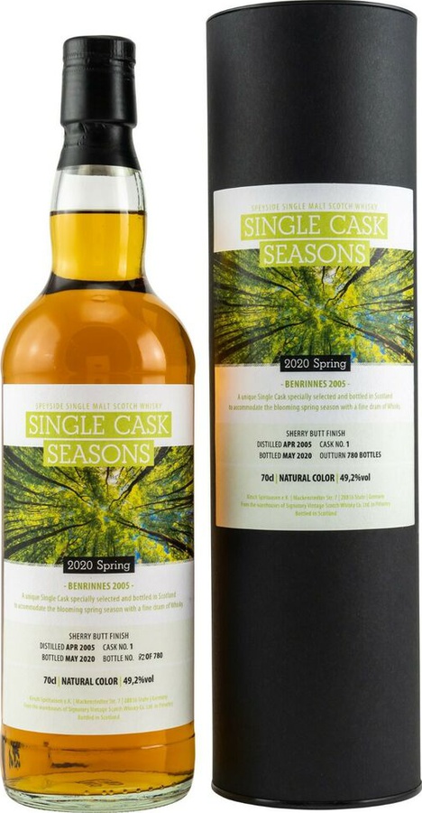 Benrinnes 2005 SV Single Cask Seasons Spring 2020 Sherry Butt Finish #1 Kirsch Whisky Import 49.2% 700ml