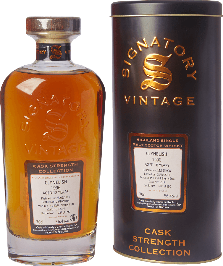 Clynelish 1996 SV Cask Strength Collection Refill Sherry Butt #6514 56.4% 700ml
