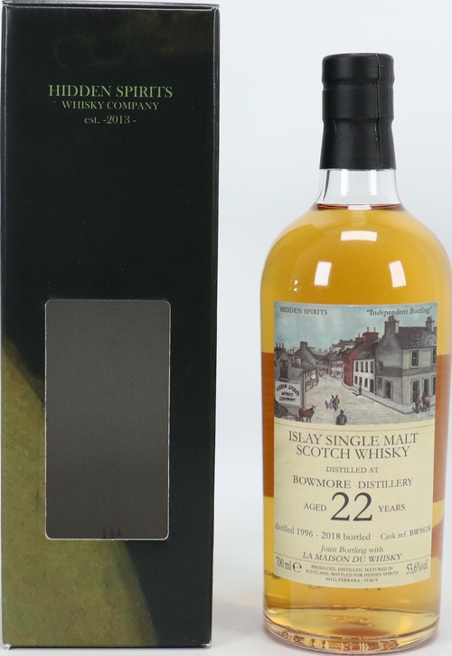 Bowmore 1996 HiSp Joint Bottling with LMDW Bourbon Cask BW9618 53.6% 700ml