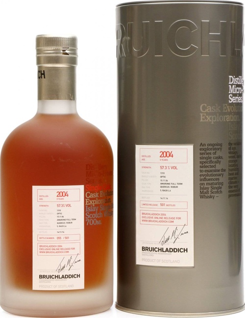 Bruichladdich 2004 Micro-Provenance Series Ex-Amarone Wine Cask #1310 57.3% 700ml
