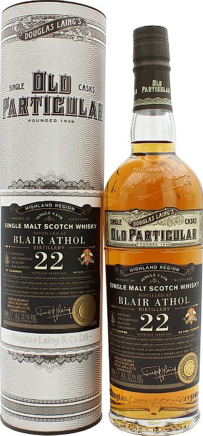 Blair Athol 22yo DL Old Particular Sherry Butt 52.1% 700ml