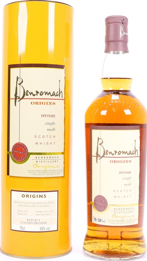 Benromach 1999 Origins Golden Promise Sherry Casks 50% 700ml