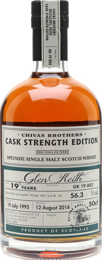 Glen Keith 1995 Chivas Brothers Cask Strength Edition 56.3% 500ml