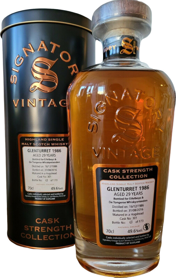 Glenturret 1986 SV Cask Strength Collection 29yo #301 De Tongerse Whiskyvrienden & Eifelboys 49.6% 700ml