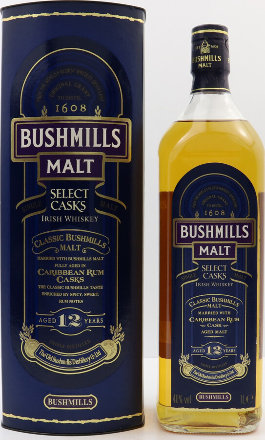 Bushmills 12yo Select Casks Caribbean Rum 40% 1000ml