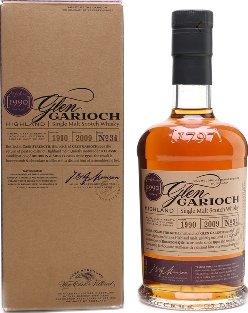 Glen Garioch 1990 Vintage Batch 34 Double Cask Sherry & Bourbon 54.6% 700ml