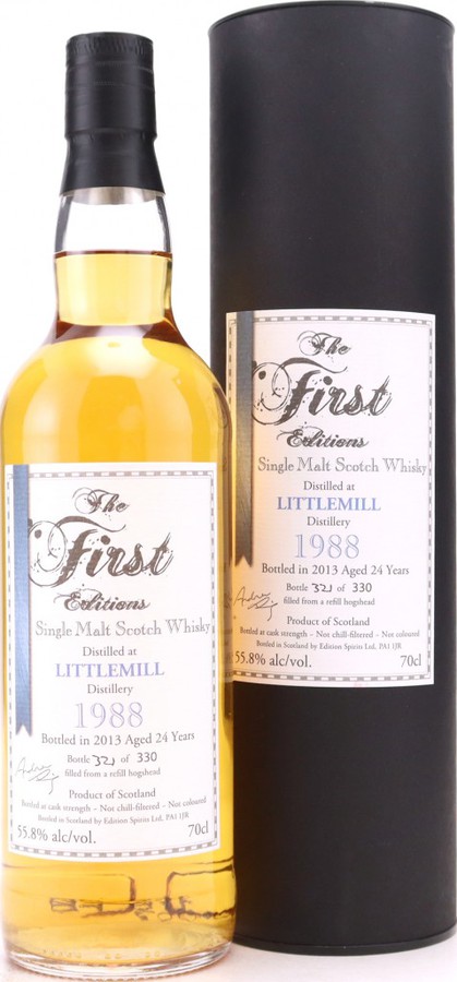 Littlemill 1988 ED The 1st Editions Refill Bourbon Hogshead 55.8% 700ml