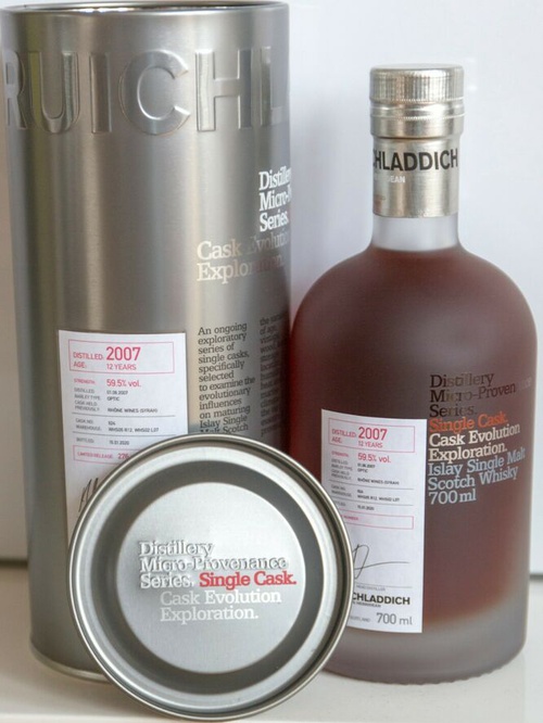 Bruichladdich 2007 Micro-Provenance Series Rhone Wines Syrah #924 59.5% 700ml