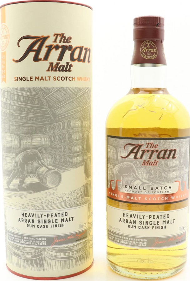 Arran Heavily-Peated Rum Cask Finish Small Batch 57.2% 700ml