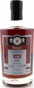 Westport 2004 MoS Clubs Sherry Butt AWWD Hannover 61.8% 700ml