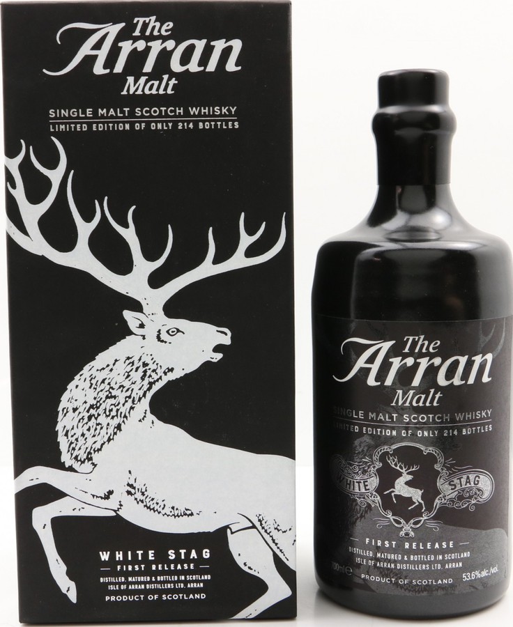 Arran 1997 The White Stag 1st Release Sherry Hogshead 1997/737 53.6% 700ml