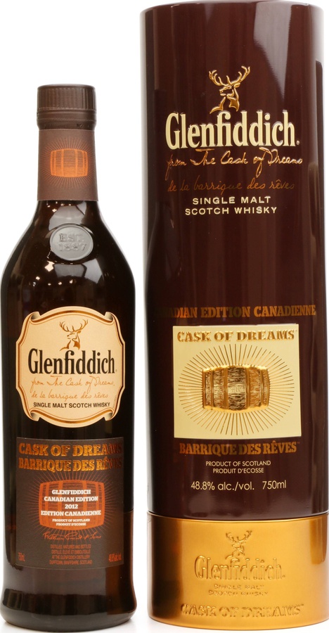 Glenfiddich Cask Of Dreams 2012 Limited Release Edition Canadienne American Oak 48.8% 750ml
