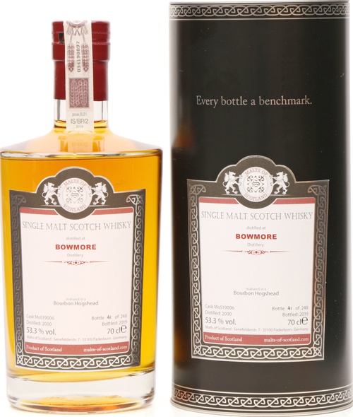 Bowmore 2000 MoS Bourbon Hogshead 53.3% 700ml