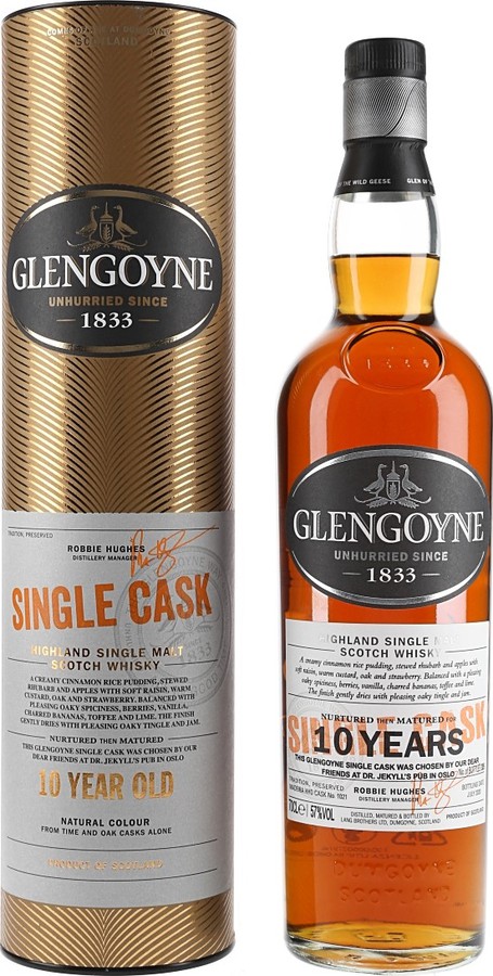 Glengoyne 10yo Single Cask Madeira Hogshead #1252 57.2% 700ml