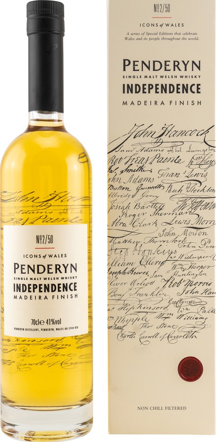 Penderyn Independence Icons of Wales Release #2 50 Madeira Casks Finish 41% 700ml