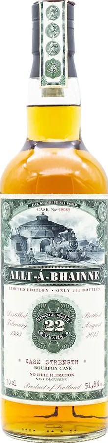 Allt-A-Bhainne 1993 JW Old Train Line Bourbon Cask #18085 51.8% 700ml