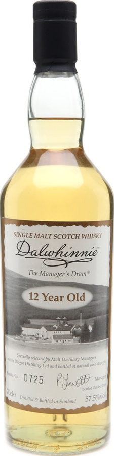 Dalwhinnie 1998 The Manager's Dram Sherry Cask 57.5% 700ml