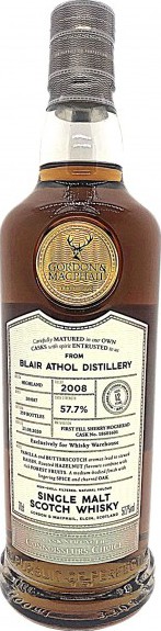 Blair Athol 2008 GM Connoisseurs Choice Cask Strength First Fill Sherry Hogshead #18601601 Whisky Warehouse 57.7% 700ml