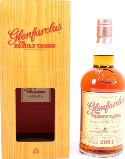 Glenfarclas 2001 The Family Casks Release W17 Refill Sherry Butt #3352 58.8% 700ml