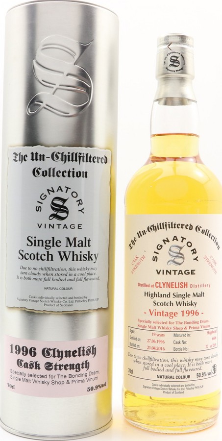 Clynelish 1996 SV The Un-Chillfiltered Collection #6406 50.9% 700ml