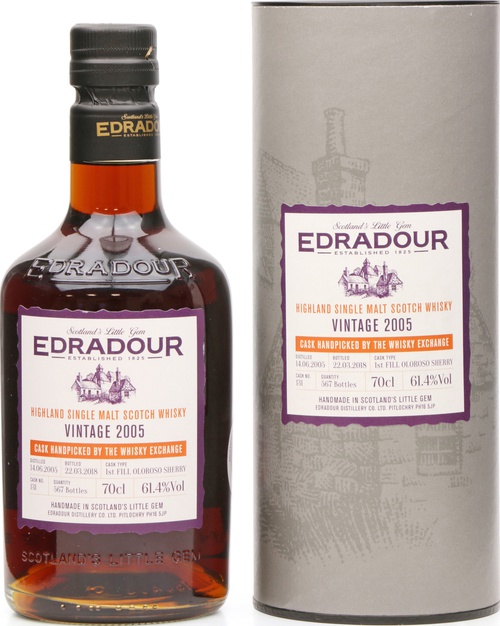 Edradour 2005 #131 The Whisky Exchange Whisky Show 2018 61.4% 700ml