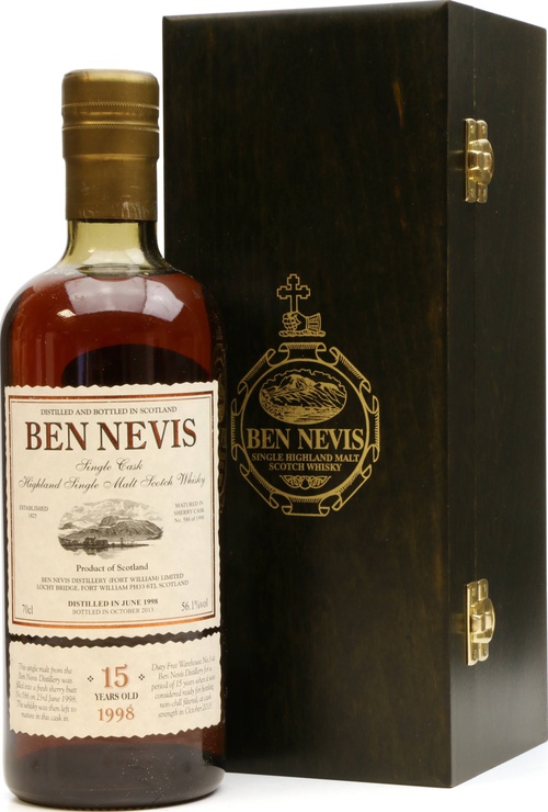 Ben Nevis 1998 Single Cask 1st Fill Sherry Butt #586 56.1% 700ml