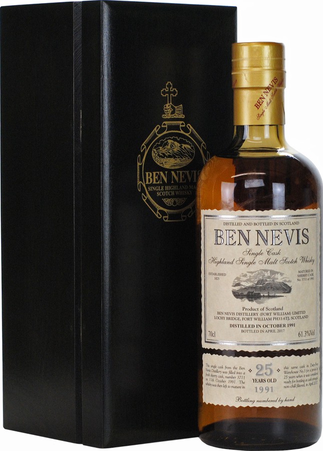 Ben Nevis 1991 Single Cask Sherry Butt #3711 61.3% 700ml