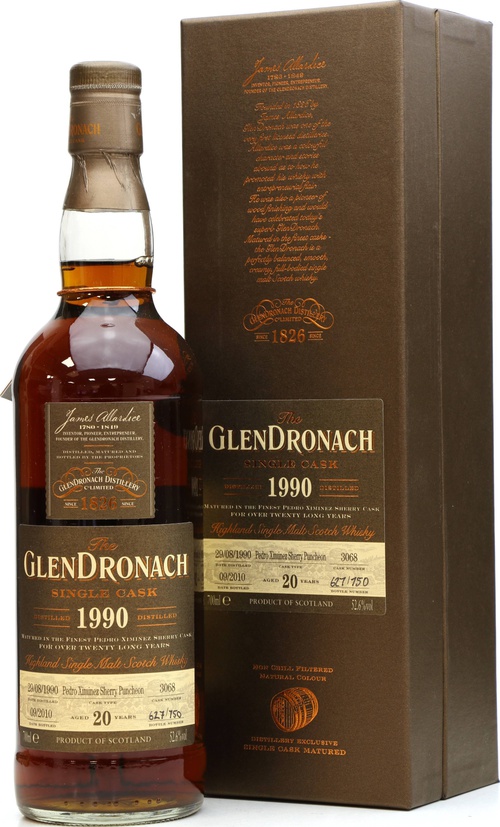 Glendronach 1990 Single Cask Oloroso Sherry Butt #1241 Lateltin AG Switzerland 49.8% 700ml