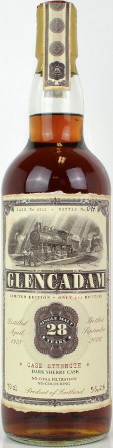 Glencadam 1978 JW Old Train Line Dark Sherry Cask #2311 56.2% 700ml