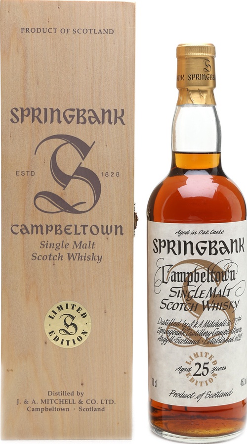 Springbank 25yo Millennium Bottling Limited Edition 46% 700ml