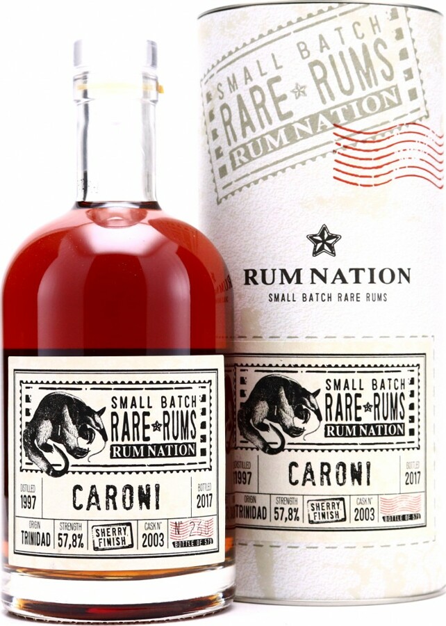 Rum Nation 1997 Caroni 10yo 57.8% 700ml