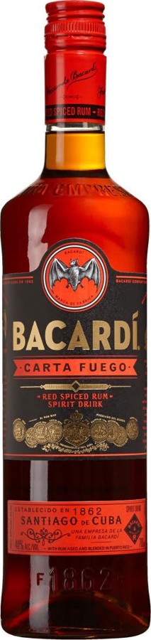 Bacardi Carta Fuego Spirit Drink 40% 700ml