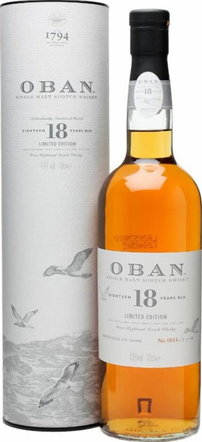 Oban 18yo Limited Edition 43% 750ml