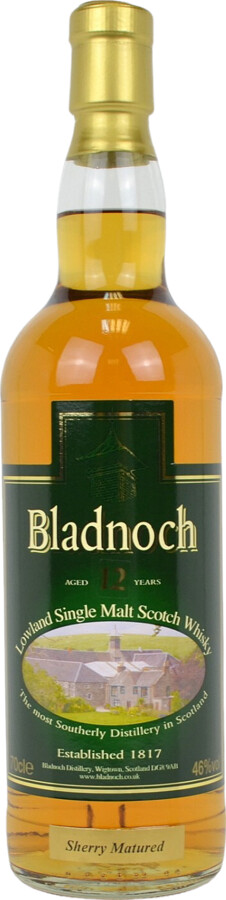 Bladnoch 12yo Distillery Label Sherry Matured 46% 700ml