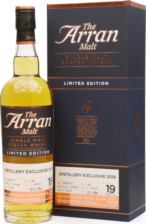 Arran 1996 Distillery Exclusive Sherry Butt #1609 53.7% 700ml