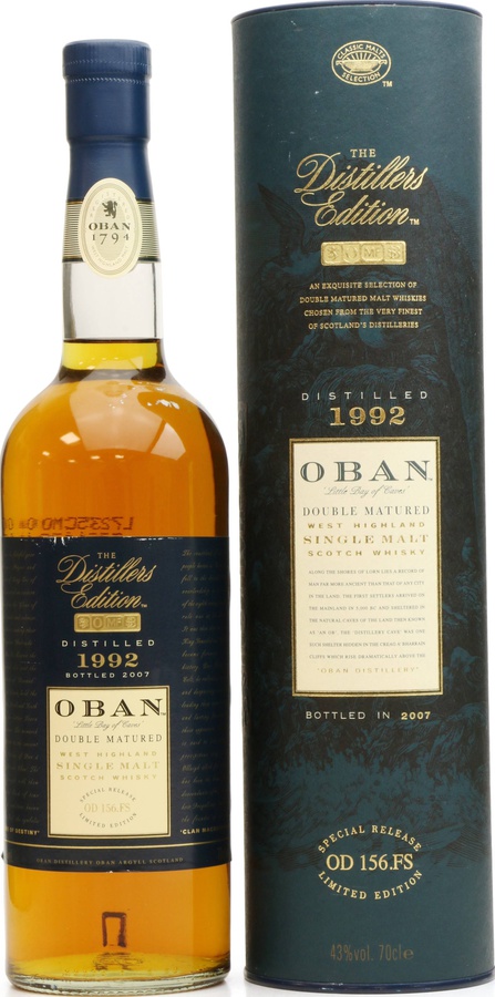 Oban 1992 The Distillers Edition 43% 700ml
