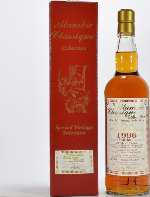 Mortlach 1996 AC Special Vintage Selection Oloroso Sherry Cask #17305 54.2% 700ml