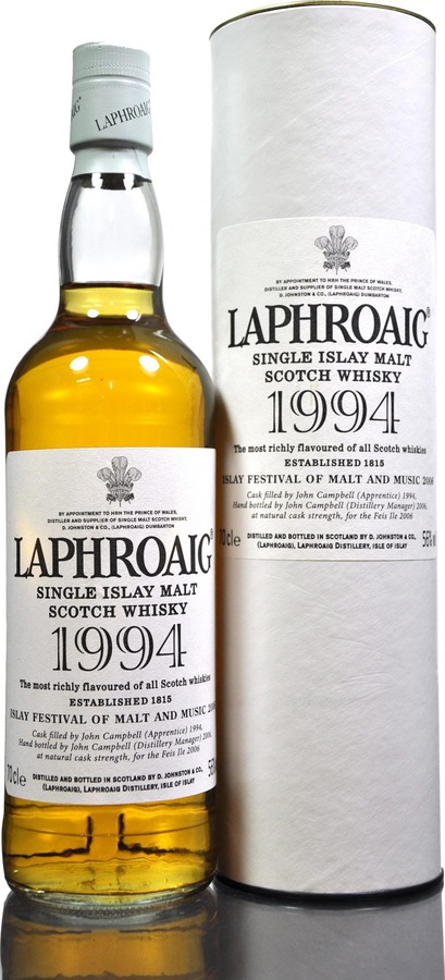Laphroaig 1994 Feis Ile 2006 12yo Bourbon Casks 56% 700ml