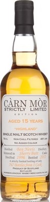 Ben Nevis 1996 MMcK Carn Mor Strictly Limited Edition Sherry Butt 46% 700ml