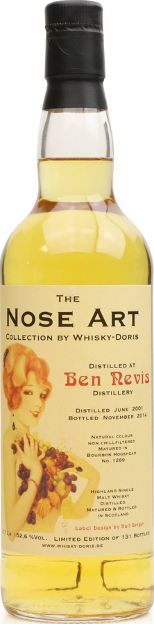Ben Nevis 2001 WD The Nose Art Bourbon Hogshead #1289 52.6% 700ml