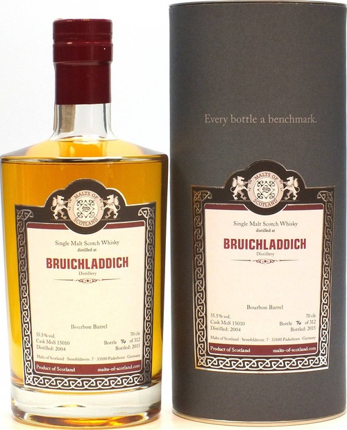 Bruichladdich 2004 MoS Bourbon Barrel 55.5% 700ml
