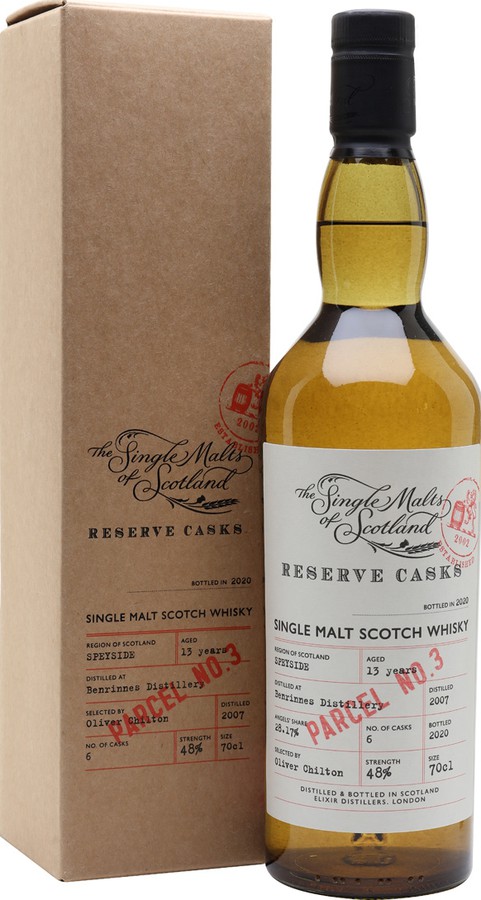 Benrinnes 2007 ElD The Single Malts of Scotland Reserve Casks Selected by Oliver Chilton 48% 700ml