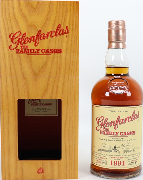 Glenfarclas 1991 The Family Casks Release W17 Sherry Butt #209 57% 700ml