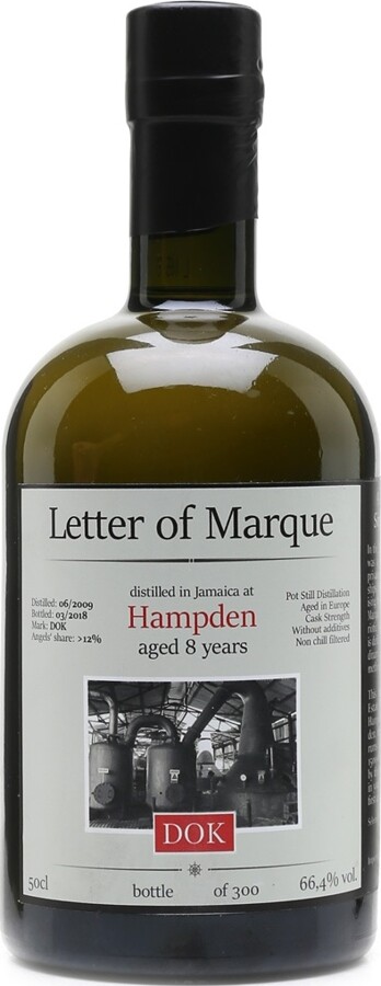 Letter of Marque 2009 DOK Hampden 8yo 66.4% 500ml