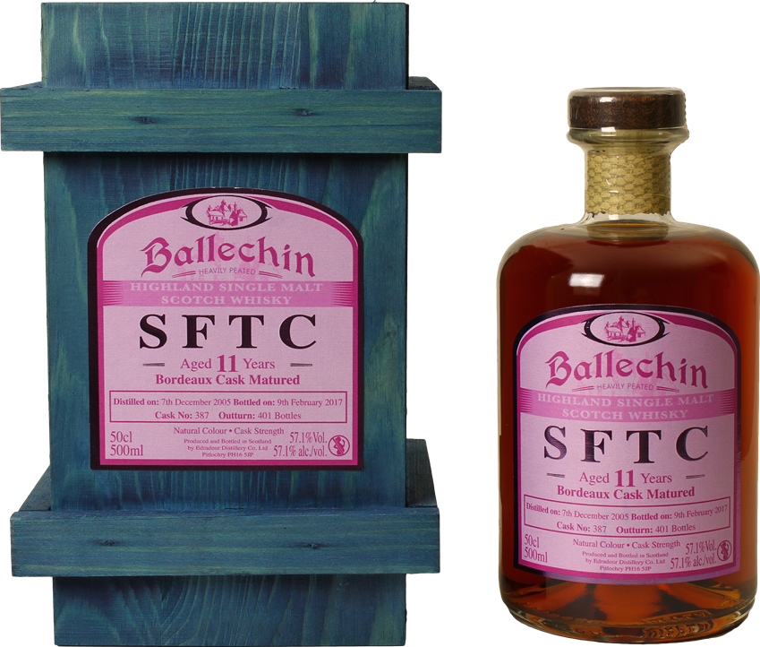 Ballechin 2005 SFTC Bordeaux Cask Matured #387 57.1% 500ml