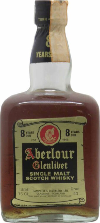 Aberlour 8yo Campbell's Distillery cubic bottle screw cap 43% 750ml