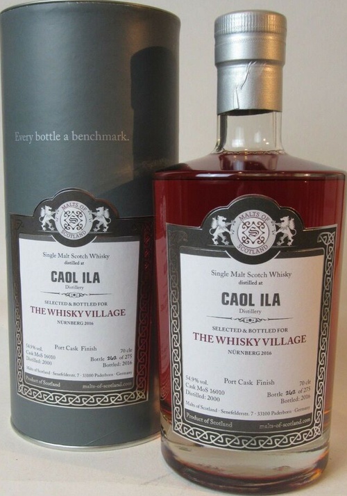 Caol Ila 2000 MoS The Whisky Village Port Cask Finish 54.9% 700ml