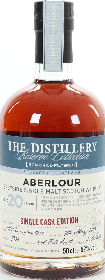 Aberlour 1998 The Distillery Reserve Collection 2nd Fill Butt #7336 52% 500ml