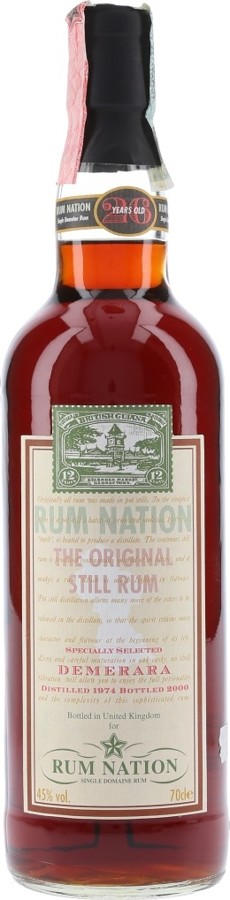 Rum Nation 1974 Demerara 26yo 45% 700ml
